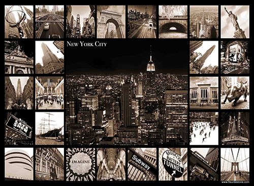 New York Icons Cutting Board